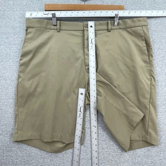 Nike Golf Shorts Mens 40 Khaki Dri Fit 9" Standard Fit Flat Front Chinos Outdoor - Picture 6 of 12
